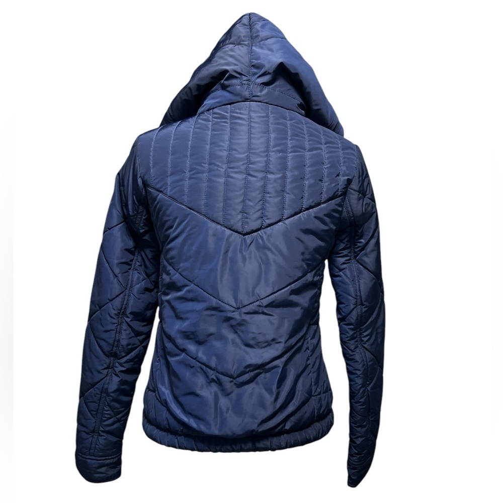 LORNA JANE Hooded Women's Blue Quilted Jacket - Picture 3 of 15